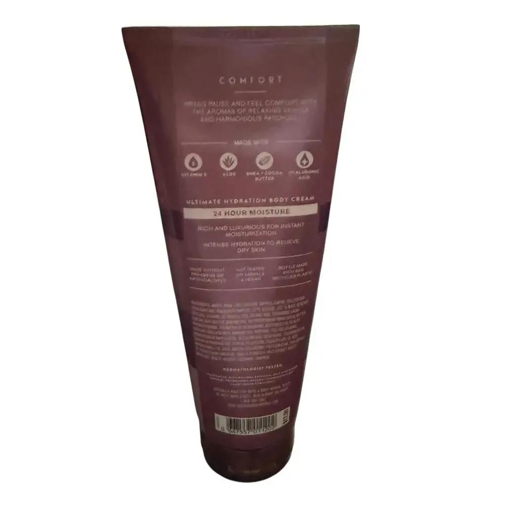 Bath & Body Works 8oz Aromatherapy Comfort Vanilla & Patchouli Body Cream